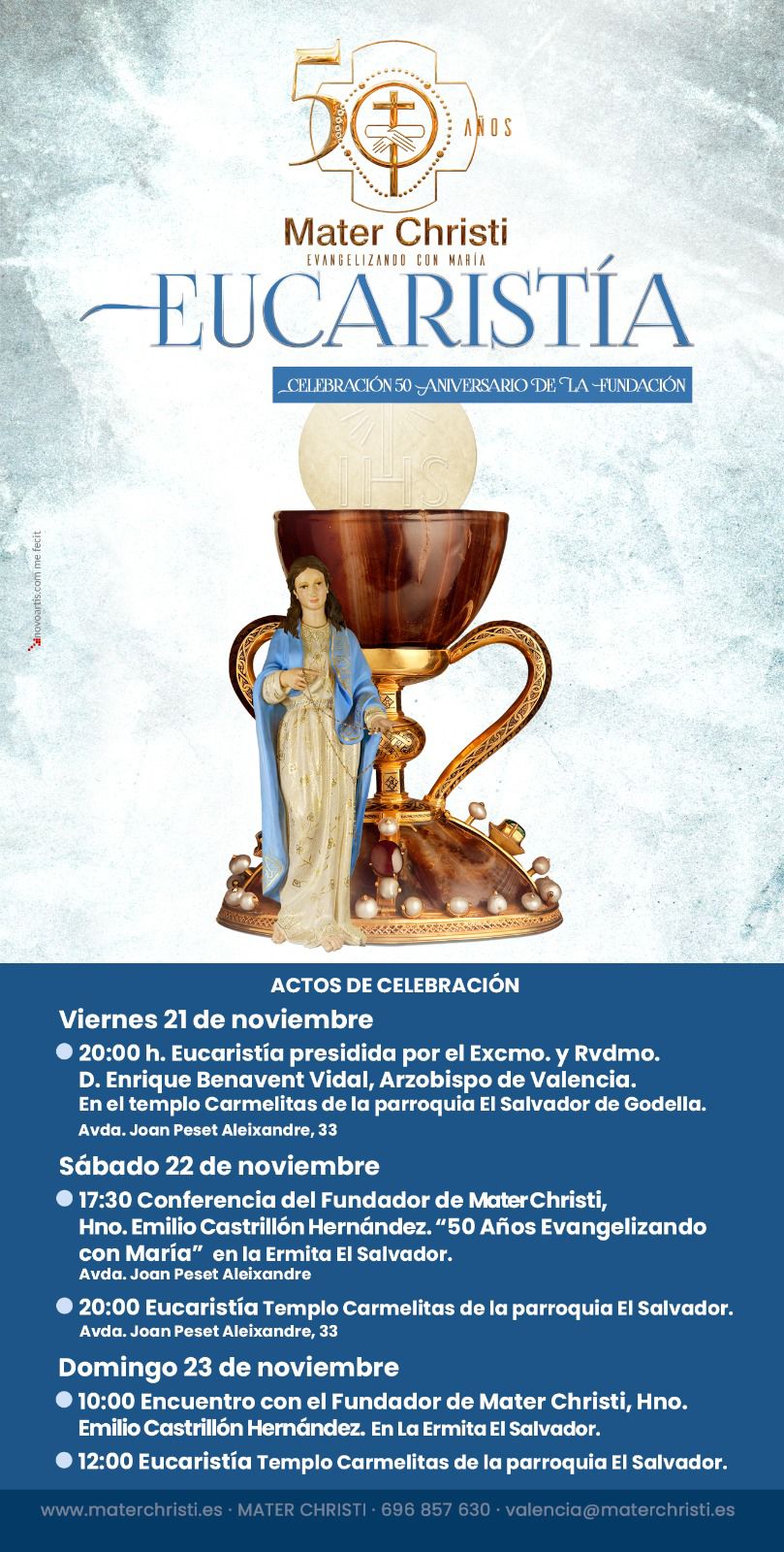 Eucaristía Aniversario 50 años Mater Christi
