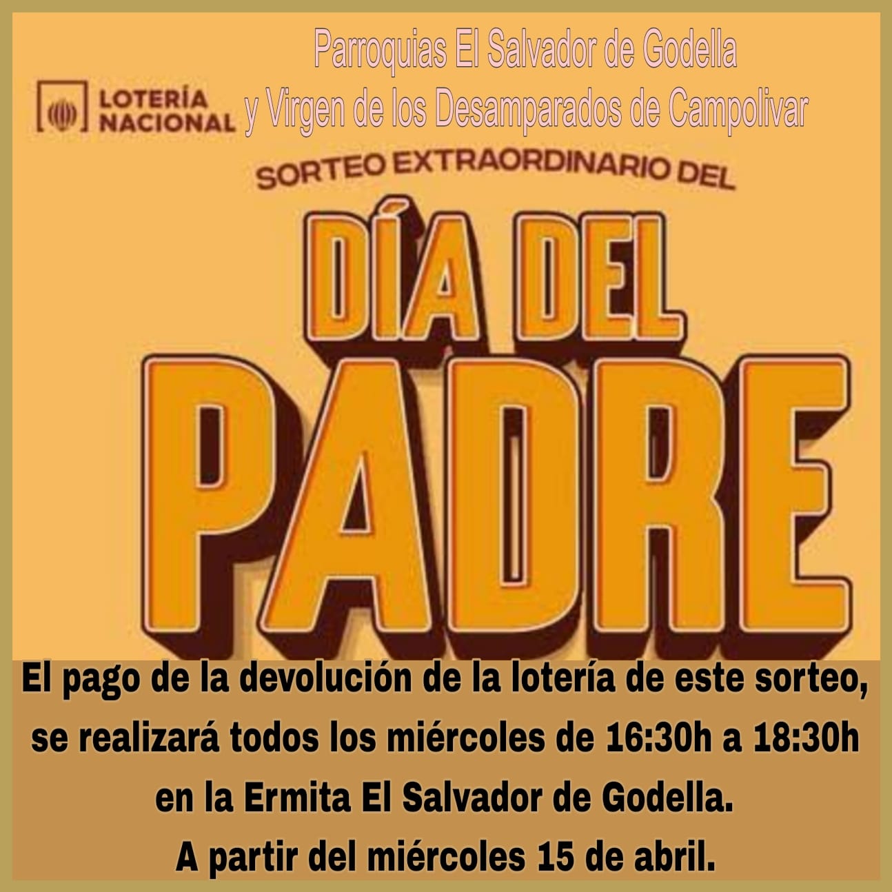 Devolución Lotería Día del Padre