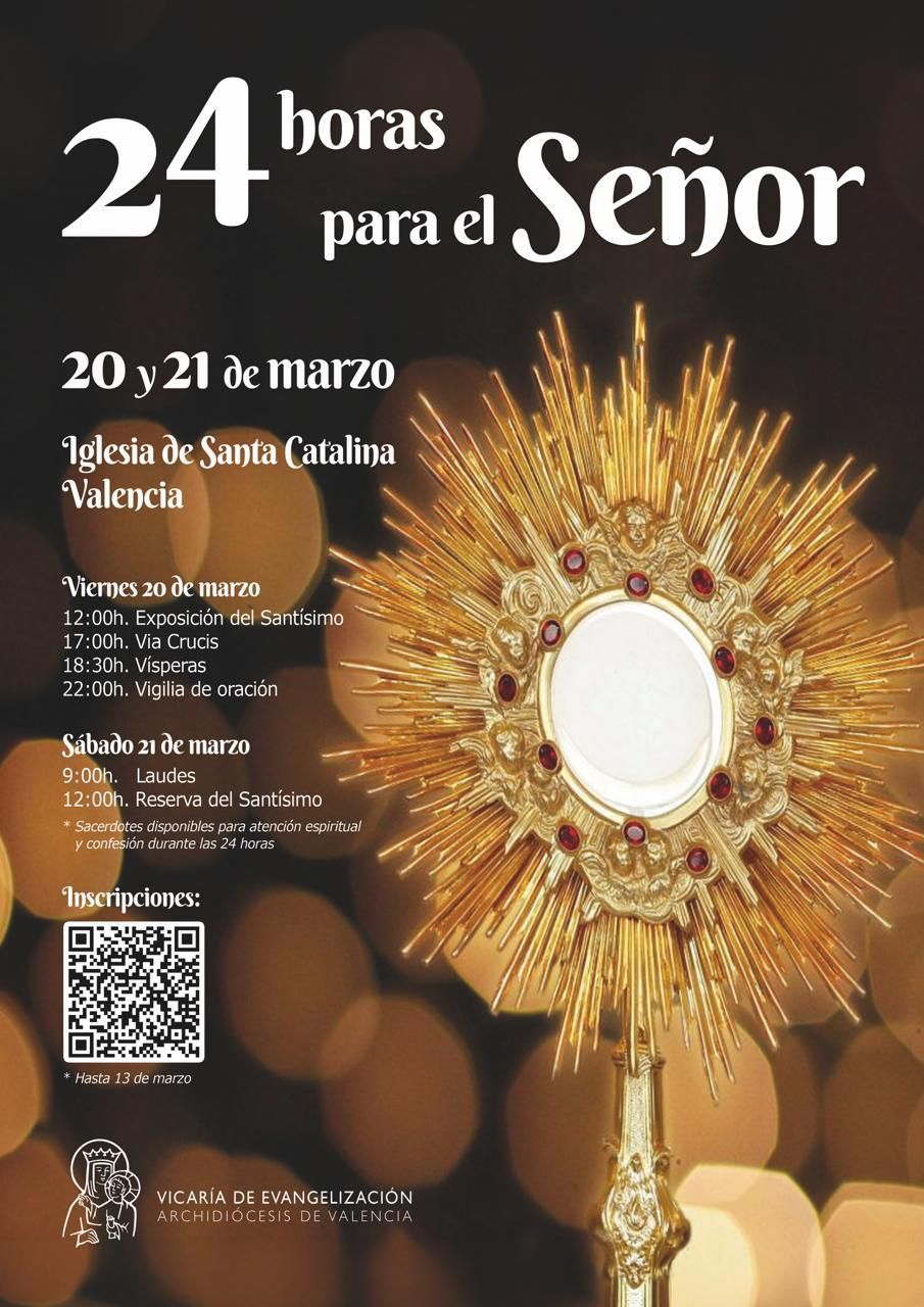 Sábado 21 de marzo Adoración en Santa Catalina